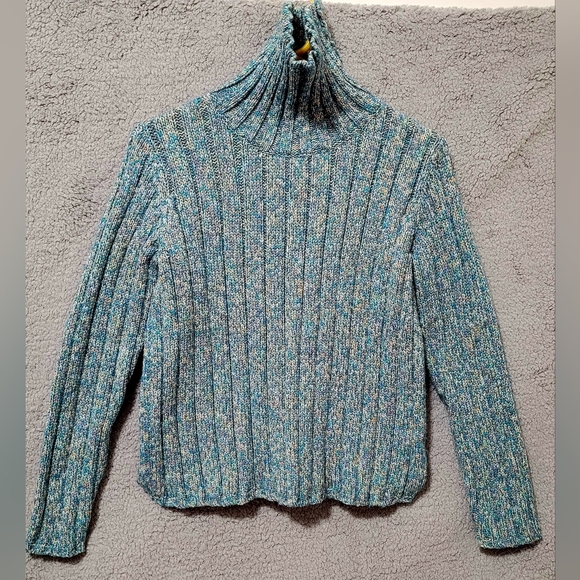 Dressbarn Multicolor Turtleneck Sweater Medium - Picture 1 of 8